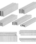 Heavy Duty Galvanized Upholstery Staples And 18GA Brad Nails Kit For Pneumatic And Electric Staple Guns 4200 Count Combo Pack