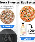 Before and after calorie tracking with Portable Food Scale With Built In Nutritional Calculator Rechargeable Travel Pocket Digital Kitchen Scale With Bluetooth To The GourmetMiles App For Tracking Calories Macros Nutrition Weight Loss Diabetes And Meal Prep