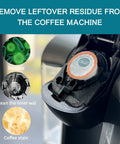 Descaler Cleaning Pods Pack For K Cup Coffee Makers 1.0 And 2.0 in coffee machine removing residue and stains