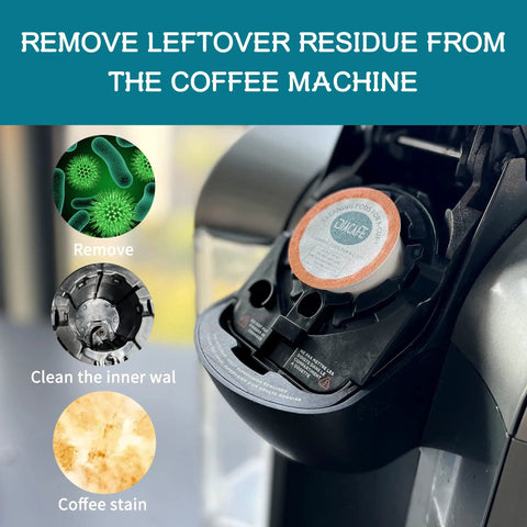 Descaler Cleaning Pods Pack For K Cup Coffee Makers 1.0 And 2.0 in coffee machine removing residue and stains