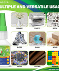 INSOIA 20g CA glue bottle with green cap; medium-viscosity cyanoacrylate adhesive for wood, plastic, metal.