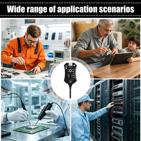 Inductance Tester Type C For Circuit Boards And Motherboards, USB C Inductor Detector in various repair scenarios