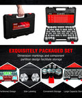 Pikwo 180 Pc Master Industrial Hydraulic Cap And Plug Kit For Hose Tube Pipe Fitting in organized case showing size labels.