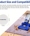 Replacement Filters For NEU Series Upright Vacuum Cleaners Great For Pet Hair Odors Dirt Dust Removal Fits NEU180 NEU181