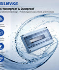 Rugged 18 Way Circuit Breaker Box With IP65 Waterproof Rating features clear window in a water splash for easy checks.
