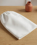 Heavy Duty Canvas Sandblast Sleeves For Sandblasting Cabinets Abrasion Resistant Arm Guard Workwear on wooden surface.