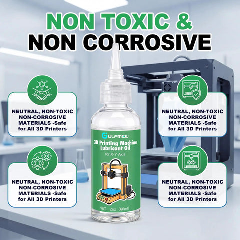 3D Printer Lubricating Oil 60ML Bearing Lube For X And Y Axis, non-toxic and non-corrosive, compatible with Bambu Lab X1C A1 Mini P1S P1P.