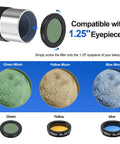 Beginner Astronomy Telescope For Kids And Adults With 80mm Aperture And 600mm Focal Length High Powered Refractor filters shown