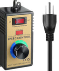 Smooth Operator Ac Motor Speed Controller With Crisp Led Display And Easy Peasy Variable Knobs For 120V Electric Motors, Packing Overload Guards And Sweet Voltage Tweaks For Heavy Duty Garage Swaps, featuring LED display and dial control.