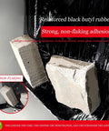 Self Adhesive Roof Underlayment Roll Super Thick Bitumen Membrane Flashing Tape for Asphalt Shingles Waterproof Sealant keeps Roof Dry as a Bone, showing strong adhesion on different surfaces.