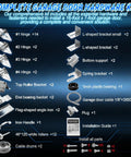 Garage Door Parts Installation Bundle Kit For 16 By 7 Feet Overhead Doors With Brackets Cables Hinges Rollers Screws Bearings And Bolts Replacement Set For Quick Home Garage Repairs parts layout