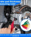 Smooth Operator 8 Piece Brake Pad Thickness Gauge Set With Color Coded Sae And Metric Blades for quick wear checks on brake pads.