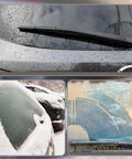 Volvo XC60 rear wiper with nut cover cap in wet weather, showcasing easy install and secure fit for 2018-2022 models.