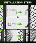Installation steps for the Massive 172 Gallon Metal Wire Mesh Compost Bin For Outdoor Use With Waterproof Rust Proof Coating Easy Assembly