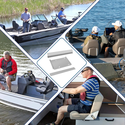 Tilt-N-Slide Boat Seat Pedestal Base with 15-Inch Rails used on various boats for sliding and tilt adjustment