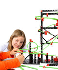Hands On Physics Kit With 690 Pieces For Seven Action Packed Models, STEM Education Toy Made In Germany, 9V Battery Not Included, Perfect For Totally Hands On Learning, Engineering Fundamentals And Creative Experimentation, kids building plastic track model