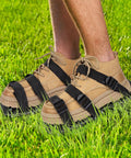 Lawn Aerator Shoes With Adjustable Straps And Heavy Duty Spikes For Quick Grass Aeration In Any Yard Or Garden Secure Fit