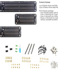 Prototyping Solderable Breadboard PCB Kit With Dual Power Rails Proto Full 930 Tie Points Or Proto Half 450 Silkscreen On Both Sides Four Mounting Holes Totally Configurable; components and accessories included.