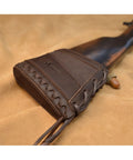 Beefy Leather Slip On Recoil Pad For Rifles And Shotguns Non Slip Buttstock Extension With Neoprene Cushions Wax Canvas And Cowhide Leather
