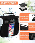 Must Have Dorm Room Shower Caddy For Guys And Gals Quick Dry Mesh Organizer with elastic pockets, sturdy hook, and strong handle