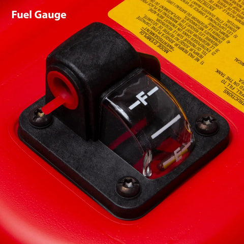 12 Gallon Low Profile Marine Fuel Tank For Outboard Boats Rectangular Red Compact And Easy To Haul With Space Saving Design Includes 2-Way Vent Cap For Quick Gas Access