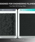 Comparison of untreated and annealed PA6-CF filament using 2-In-1 Filament Dryer And Annealing Box For 3D Printing Dual Chamber.