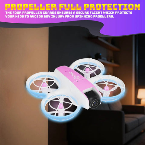 Compact Mini Drone With Built In Two Point Four Inch Screen Remote No App Needed 720P Dual Camera And Real Time Live Video