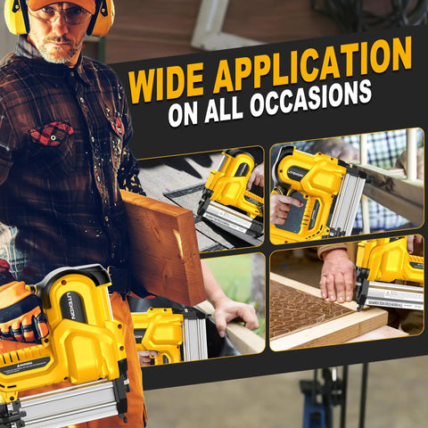 Straight Shooting Heavy Duty Cordless Brad Nailer And Staple Gun Workhorse Combining Brushless Power And Makita 18V Battery Compatibility With Adjustable Depth Controls For Weekend Warriors And Pros