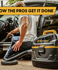 Heavy Duty 5 Gallon Wet And Dry Shop Vac With Beast Series Motor brings no nonsense suction for pro crews during car cleaning.