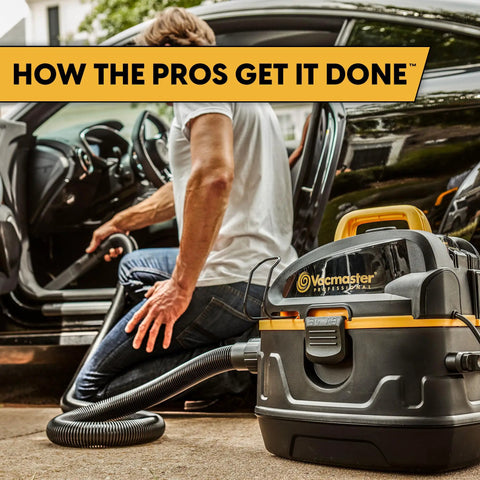 Heavy Duty 5 Gallon Wet And Dry Shop Vac With Beast Series Motor brings no nonsense suction for pro crews during car cleaning.