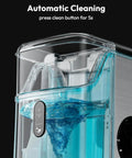 No Fuss Compact Countertop Nugget Ice Maker 34 Pounds Daily Production Automatic cleaning feature with water swirling inside.