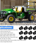 Dead Nuts Tight 12 Piece Suspension Bushing Kit Upper Lower A Arm Isolators With Flanged Sleeves Killer Fit For John Deere Gator Xuv Work Rigs M158746 Am158746 on a utility vehicle.