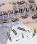 Stainless Steel Extension Spring Set With Dual Hook 100 Pieces In 25 Sizes For Home Repairs Assortment Kit in plastic case