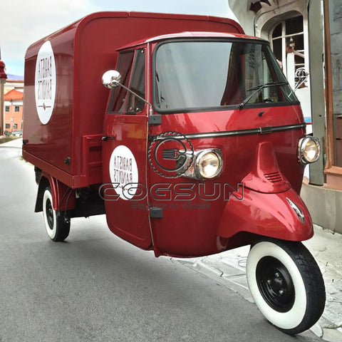 10.5 Ft Mobile Food Concession Trailer With Locking Drawers And Wide Prep Counter Turnkey Coffee Cart parked on a street.