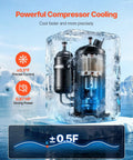 Powerful Compressor Cooling in Solid Industrial Water Chiller With 5460 BtuH Cooling Output And Built In Compressor For CO2 Laser Engines Up To 150W Plus CNC Coolant Systems That Keep Your Rig Running Smooth Every Time