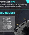 Heavy Duty Vacuum Power Brake Booster For Ford Escape And Mercury Mariner 2008 To 2012 Plus Mazda Tribute OEM numbers displayed on black background.
