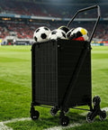 Beast Folding Stair Climber Cart With Waterproof Bag, Lightweight Utility Wagon carrying sports balls on grass field