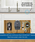 Dual Outlet Sink Top Air Switch Kit For Garbage Disposer Systems No Sweat Install Chrome White Finish No Wrench Button For All