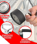 Close-up of 2 Pack Heavy Duty Magnetic Pickup Tool with Quick Release Lift Magnet, showing ergonomic handle and N52 NdFeB magnet.