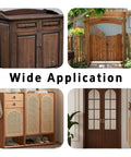 Image showcasing Four Pack Antique Bronze Folding Butt Hinges Measuring 2.5 By 1.69 Inches For Cabinet Doors Rustic Windows Wood Boxes.