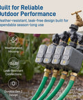 Gen 2 Smart Hose Watering Timer With Wi Fi Hub Four Pack Includes Hose Y Splitter Easy Setup And Precise Scheduling
