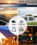 Beefed Up 30A MPPT Solar Charger Controller for 12V 24V systems on roof, RV, boat, and camping tent application scenarios