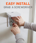 Installation of Outlet Shelf for Standard Outlets With Built In Cord Storage And Room For Bulky Plugs Quick Install
