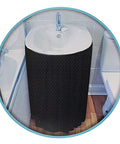 Under Sink Skirt With Adhesive Tape Waterproof Bathroom And Kitchen Sink Cover For Extra Storage And Stylish Concealment With Black Diamond Stitch Fabric Keeps Clutter Hidden No Fuss And Easy Access 56 Inches Wide 32 Inches Long