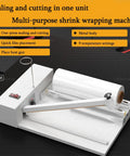 GFJYKDL 1800W Adjustable Heat Shrink Wrap Machine, Dual Speed Heat Gun with Nine Temp Levels & Impulse Sealer on black surface.