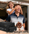 Premium Golf Trunk Organizer For Cars With Insulated Pouch And Dust Proof Layer gift scene with couple