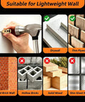 All In One 180 Piece Self Drilling Drywall Anchors Kit With 90 Winged Anchors And 90 Screws For Gypsum Board Sheetrock And Hollow Walls No Pre Drill Required Fast Easy Mount In Seconds For Any Diyer suitable surfaces