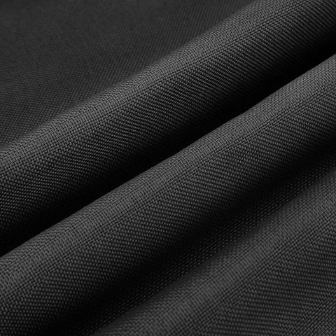 Close-up of black linen fabric designed for Queen Size Upholstered Bed Frame With Built In Charging Station, Black Linen Platform Bed.