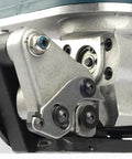 Close-up view of Heavy Duty Automatic Electric Strapping Machine with detailed metal components and gears for effective banding.