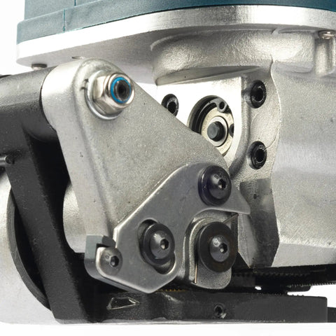 Close-up view of Heavy Duty Automatic Electric Strapping Machine with detailed metal components and gears for effective banding.